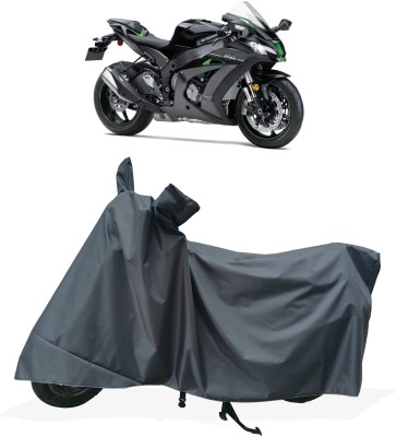 Tricway Two Wheeler Cover for Kawasaki(Ninja ZX-10R SE BS6, Grey)