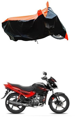 VESMEI Two Wheeler Cover for Hero(Glamour FI, Orange)