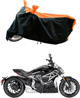 DeepShakshi AUTOMOTIVE Waterproof Two Wheeler Cover for Ducati(XDiavel, Orange)
