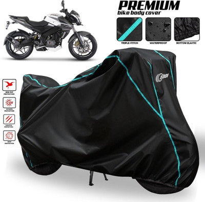 xodi Waterproof Two Wheeler Cover for Bajaj(Pulsar 200 BS6, Black, Blue, Multicolor)
