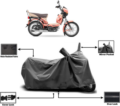 Amexride Two Wheeler Cover for TVS(XL 100 Comfort, Grey)