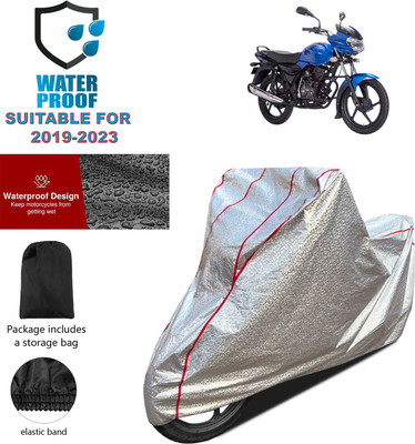 PAGORA Waterproof Two Wheeler Cover for Bajaj(Discover 100 DTS-i, Silver)