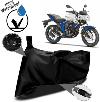 ROYAL AUTO MART Waterproof Two Wheeler Cover for Suzuki(Gixxer, Black)