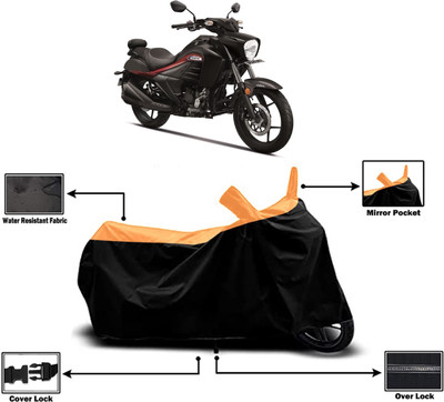 Amexride Two Wheeler Cover for Suzuki(Intruder BS6, Orange)