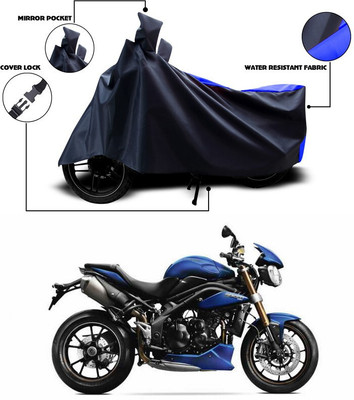 ANTHUB Waterproof Two Wheeler Cover for Triumph(Blue)