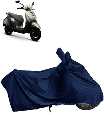 DIGGU Two Wheeler Cover for Bajaj(Urbanite Chetak, Blue)