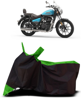 VESMEI Two Wheeler Cover for Royal Enfield(Meteor 350, Green)