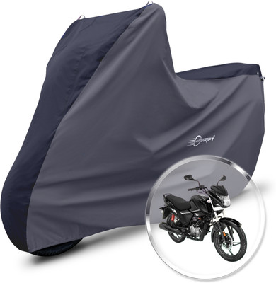 Neodrift Two Wheeler Cover for Hero(Glamour, Black, Grey)