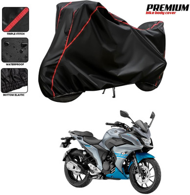 GOSHIV-car and bike accessories Waterproof Two Wheeler Cover for Yamaha(Fazer 25 BS6, Black, Red)