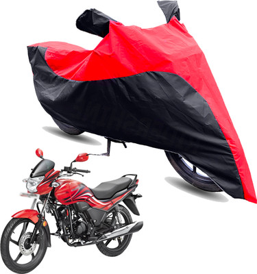 FurniGully Two Wheeler Cover for Hero(Passion Xpro, Red, Black)