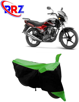 RRZ Waterproof Two Wheeler Cover for Yamaha(YBR 110, Black, Green)