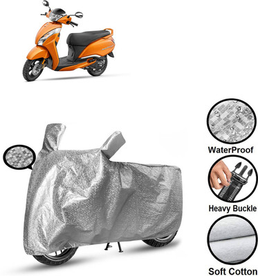 PAGORA Waterproof Two Wheeler Cover for TVS(Jupiter 125, Silver)