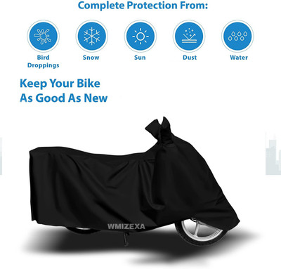 AutoGalaxy Waterproof Two Wheeler Cover for Aprilia(SR 125, Black)
