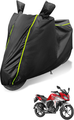 Auto Hub Waterproof Two Wheeler Cover for Yamaha(Fazer, Black)