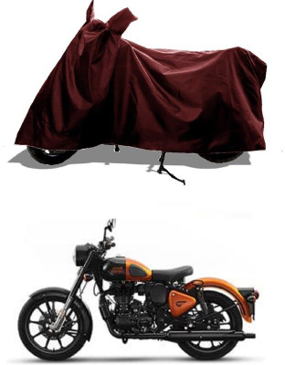 KEDIT Two Wheeler Cover for Royal Enfield(Classic 350, Maroon)