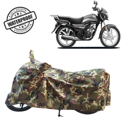 ROYAL AUTO MART Waterproof Two Wheeler Cover for Honda(CD 110 Dream, Green, Multicolor)