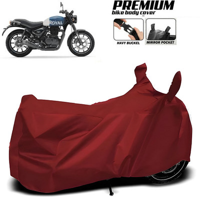 smwzxyu Waterproof Two Wheeler Cover for Royal Enfield(Hunter 350, Maroon)