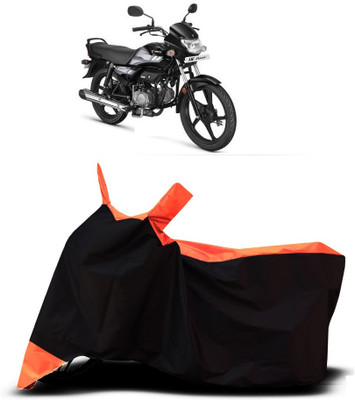 VESMEI Two Wheeler Cover for Hero(HF Deluxe Eco, Orange)