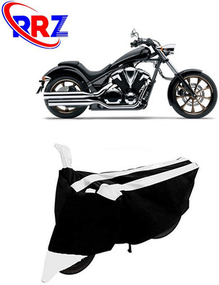 RRZ Waterproof Two Wheeler Cover for Honda(VT 1300CX, Black, White)