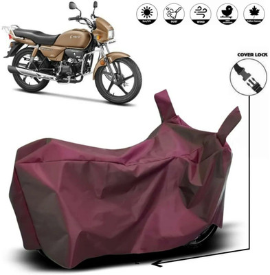DeepShakshi AUTOMOTIVE Waterproof Two Wheeler Cover for Hero(Splendor Plus, Maroon)