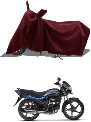 RAQTRO Two Wheeler Cover for Hero(Pleasure Plus, Maroon)