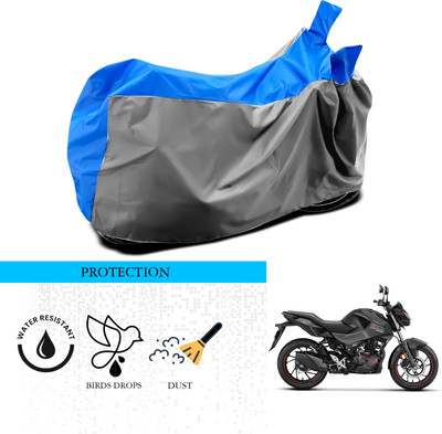 GOSHIV-car and bike accessories Waterproof Two Wheeler Cover for Hero(CBZ Extreme, Grey, Blue)