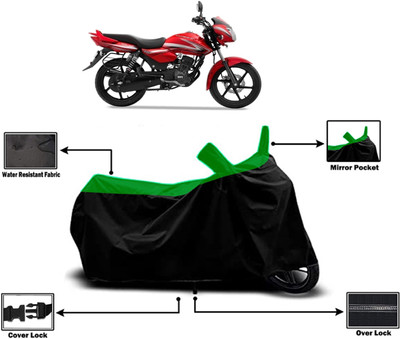 Amexride Two Wheeler Cover for TVS(Phoenix, Green)