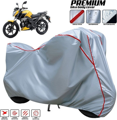 AutoGalaxy Waterproof Two Wheeler Cover for TVS(Raider, Silver, Red, Multicolor)