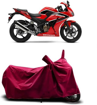 Coxtor Waterproof Two Wheeler Cover for Honda(CBR300R BS6, Maroon)