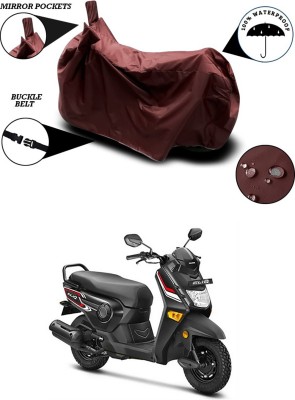 Genipap Waterproof Two Wheeler Cover for Honda(Cliq, Maroon)