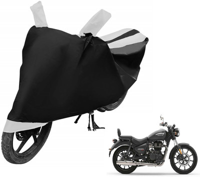 Auto Hub Two Wheeler Cover for Royal Enfield(Meteor, White)