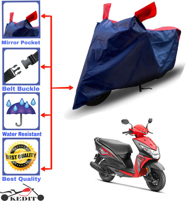 KEDIT Two Wheeler Cover for Honda(Dio, Red, Blue)