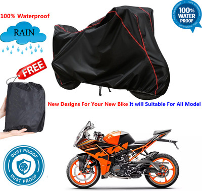 OliverX Waterproof Two Wheeler Cover for KTM(RC 200 BS6, Black)