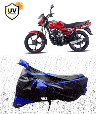 RRZ Waterproof Two Wheeler Cover for Bajaj(CT100, Black, Blue)