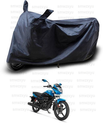 smwzxyu Waterproof Two Wheeler Cover for Hero(Splendor I Smart, Black)