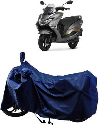 DeepShakshi AUTOMOTIVE Waterproof Two Wheeler Cover for Suzuki(Burgman Street 125, Blue)