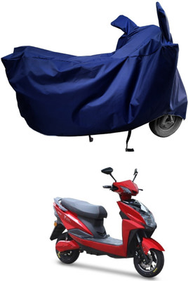 Amexride Two Wheeler Cover for Techo Electra(Raptor BS6, Blue)