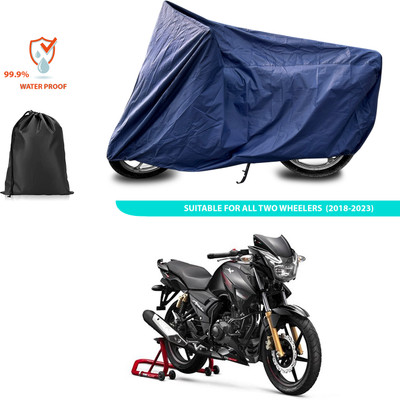 CODOKI Waterproof Two Wheeler Cover for TVS(Apache 150, Blue)