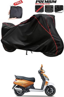 DeepShakshi AUTOMOTIVE Two Wheeler Cover for Mahindra(Gusto 125, Black)