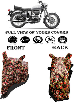Amexride Two Wheeler Cover for Royal Enfield(Electra 5S, Multicolor)