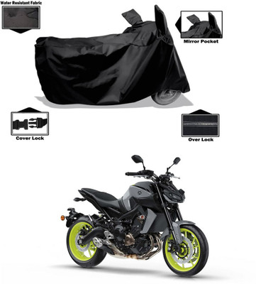 DeepShakshi AUTOMOTIVE Two Wheeler Cover for Yamaha(MT 09, Black)