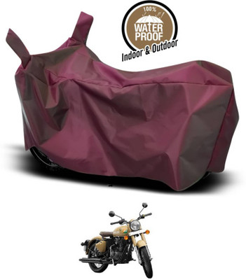 KEDIT Two Wheeler Cover for Royal Enfield(Bullet 350, Maroon)