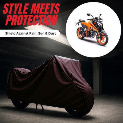AUCTIMO Two Wheeler Cover for KTM(Duke 200, Multicolor)