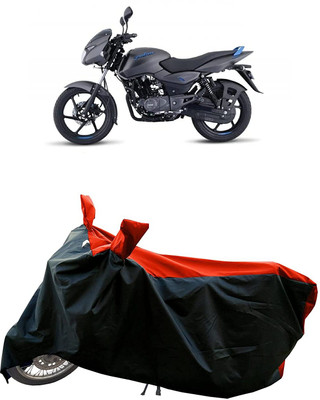 KEDIT Two Wheeler Cover for Bajaj(Pulsar 125 Neon BS6, Red, Black)