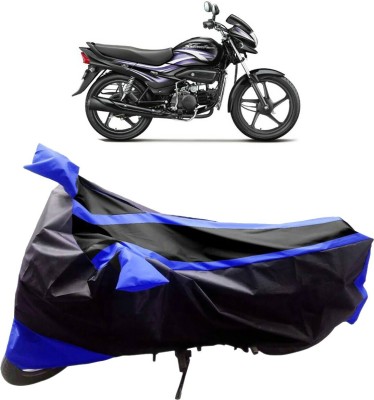 MADAFIYA Waterproof Two Wheeler Cover for Hero(Super Splendor, Black, Blue)