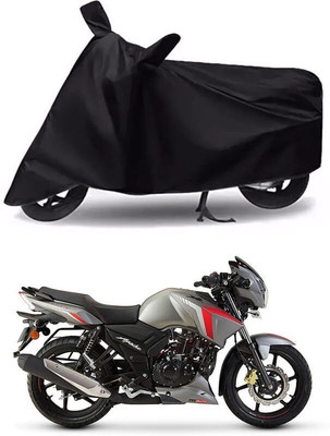 AASHTIK MART Two Wheeler Cover for TVS(Apache RTR 160 4V, Black)
