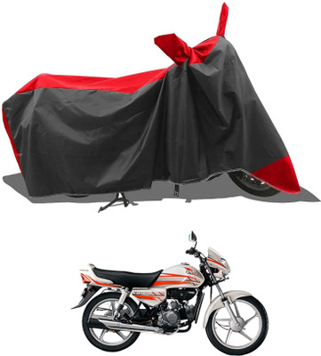 KEDIT Two Wheeler Cover for Hero(Red, Black)