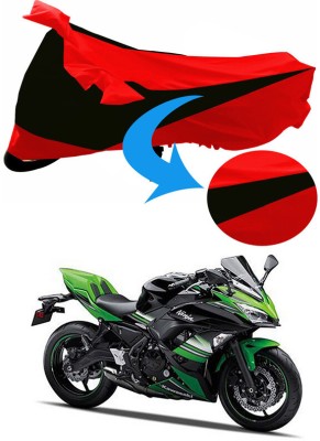 Genipap Two Wheeler Cover for Kawasaki(Ninja 650, Black, Red)