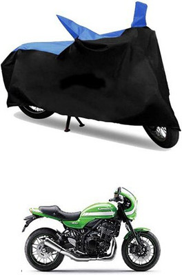 Mdstar Waterproof Two Wheeler Cover for Kawasaki(Blue, Black)