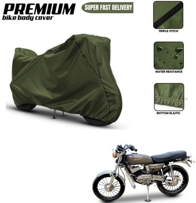 Car Life Two Wheeler Cover for Yamaha(RX 100, Green, Black)